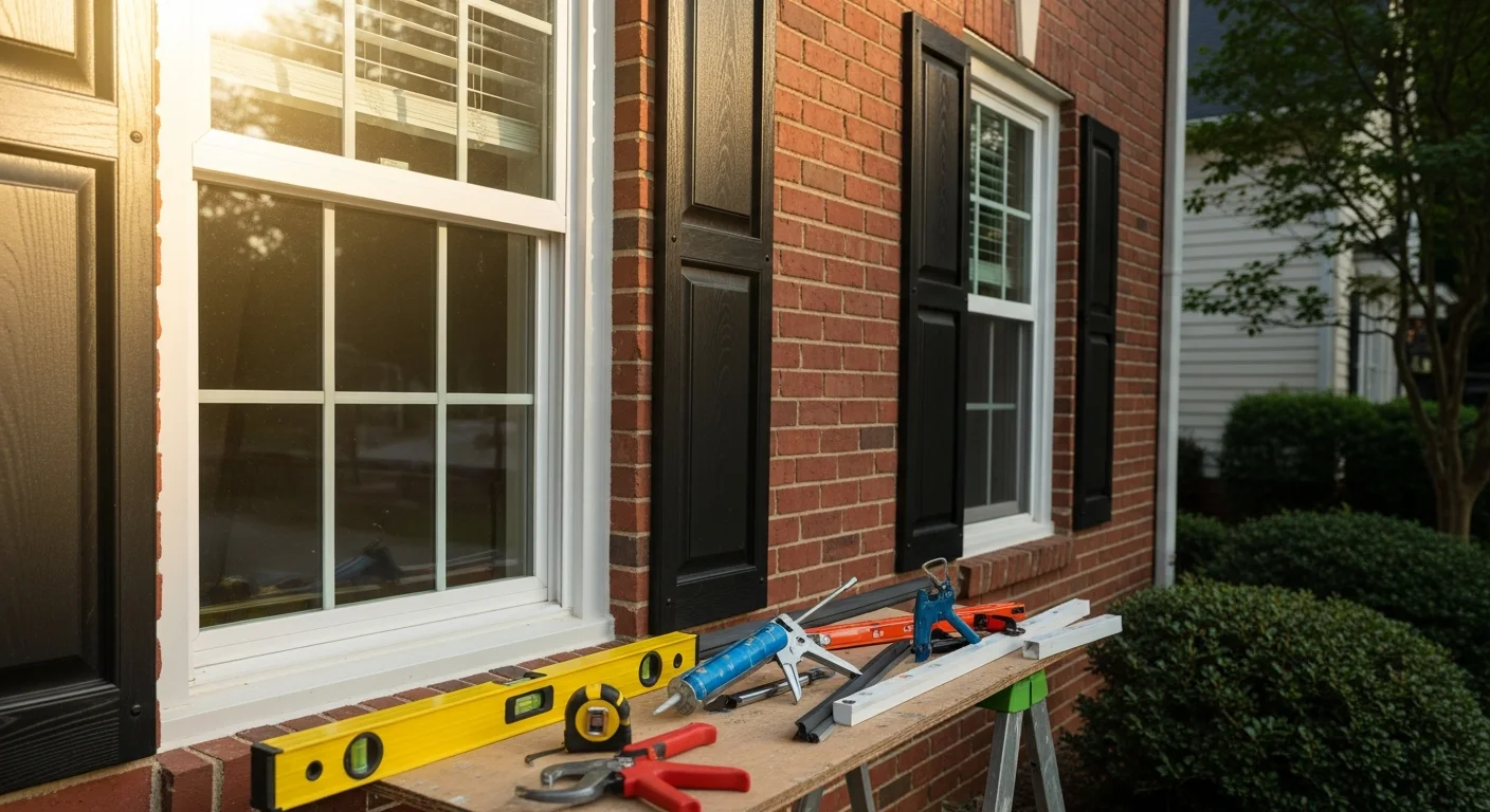 New windows installed in residential home