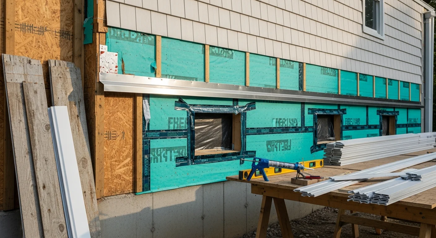 A Fredericksburg, VA home with newly installed exterior siding, showing clean panel lines and finished trim around windows. The completed installation reflects a weather-ready exterior suited to Virginia's variable climate.